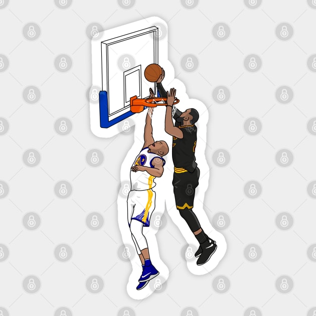 iguodala and the block Sticker by rsclvisual